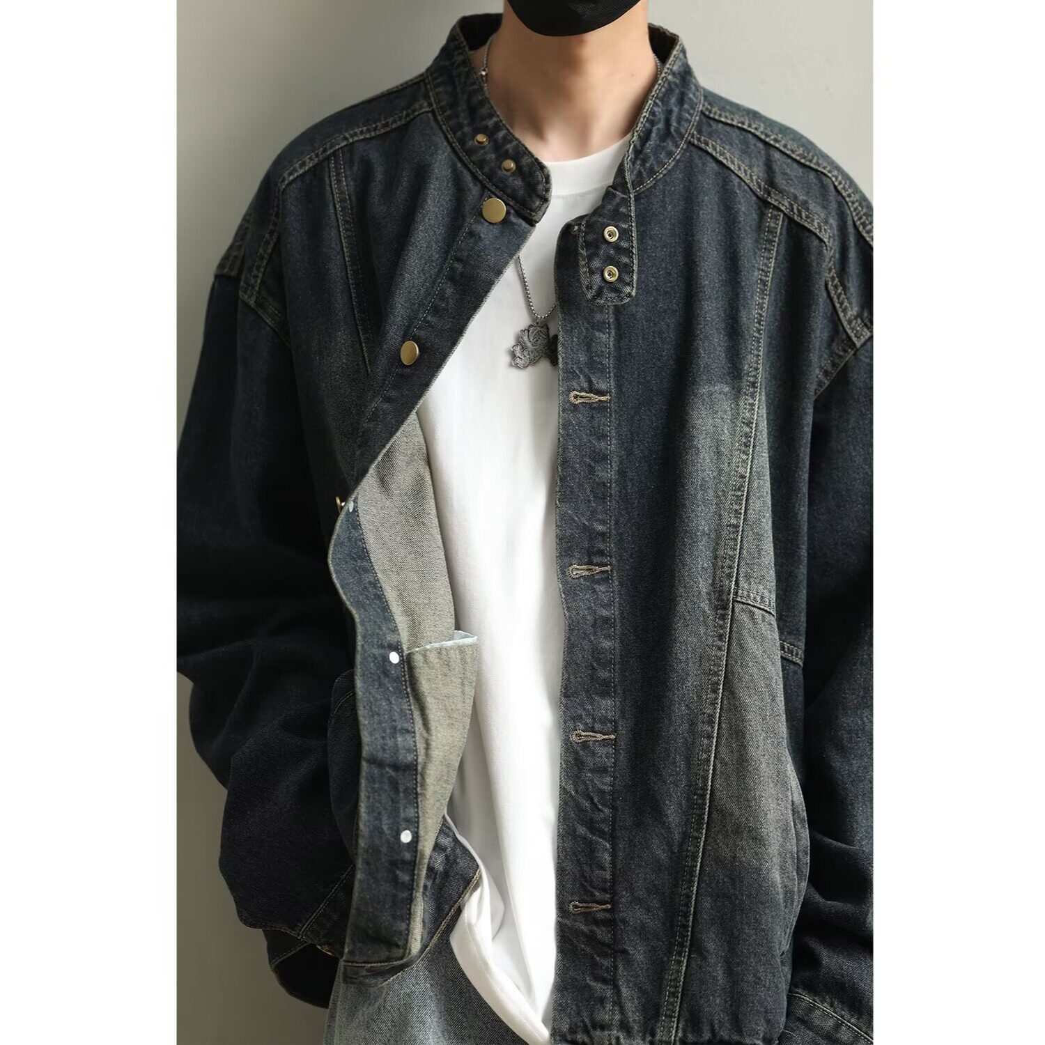 【网54】牛仔衣夹克开衫A079-2617-P60,男装工装外套,电商A079