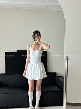 ALGAM CANDY 芭蕾风运动连衣裙 网球裙 含胸垫安全打底裤防走光