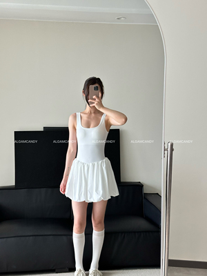 ALGAM CANDY 芭蕾风运动连衣裙 网球裙 含胸垫安全打底裤防走光