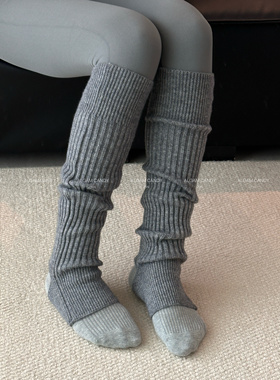 ALGAM CANDY 秋冬加厚踩脚堆堆袜套 瑜伽护腿套保暖脚套