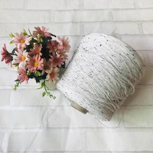 外贸彩点蕾丝棉8号小蕾丝精致纱线钩针线爱尔兰手钩纯棉中细毛线
