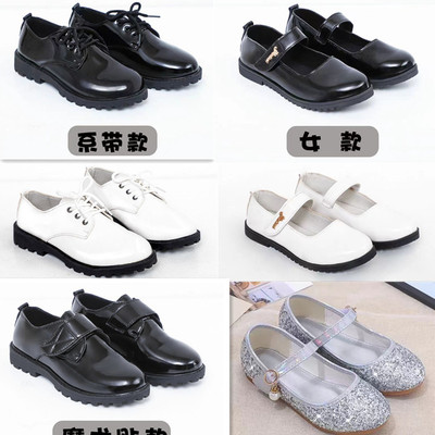 英伦风公主风银色黑白色亮光