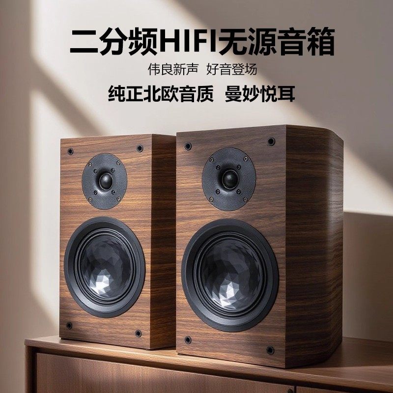 BRZHIFI DL65 高保真6.5寸二分频HIFI无源书架音箱 纯正北欧之声