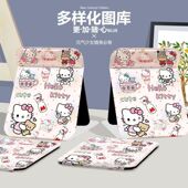 KT凯蒂猫便携式 可立 折叠化妆镜办公室大镜子卡通学生宿舍桌面台式