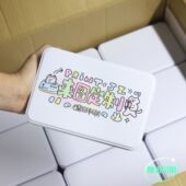 来图定制铁盒明信片收纳盒带盖防尘写生铁盒小卡贴纸盒子学生桌面