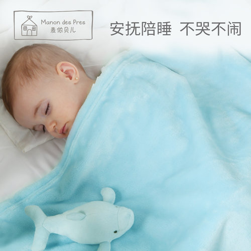 珊瑚绒法兰绒毯春秋玩偶毯子