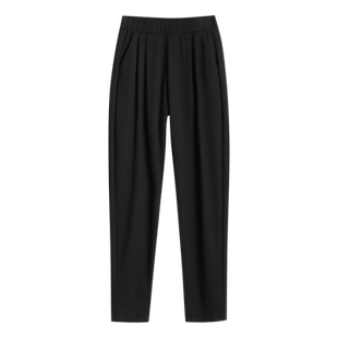 哈伦裤女夏季薄款大码胖mm200斤黑色裤子休闲中年女裤妈妈裤老人