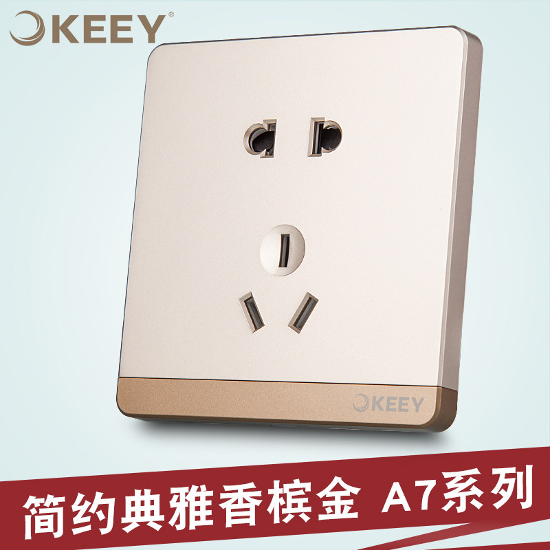 企一照明 开关插座面板 86型五孔插座家用墙壁暗装电源5孔插座10A|msdalam kategori elektronik/Electrician, soket, salur keluar kuasa - dari Buy2taobao.com untuk memberikan perkhidmatan ejen Taobao profesional membeli