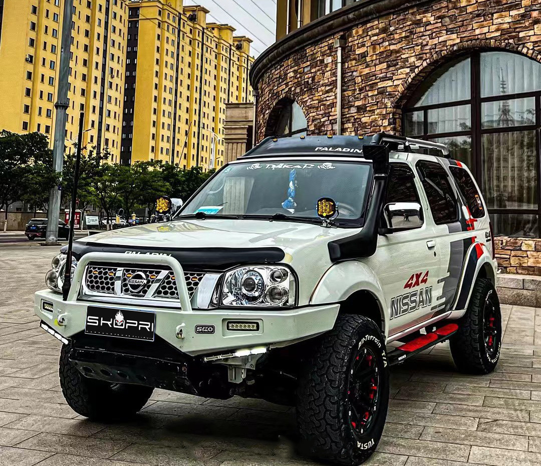 帕拉丁前杠改装 奥丁d22皮卡越野 防撞竞技杠护杠 前保险杠绞盘杠