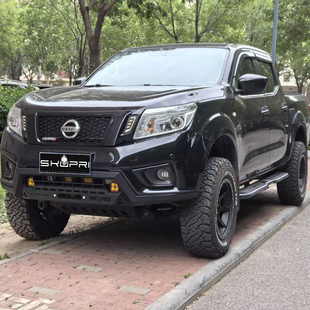 纳瓦拉前杠改装锐琪6锐琪7竞技杠前护杠保险杠越野防撞绞盘架后杠