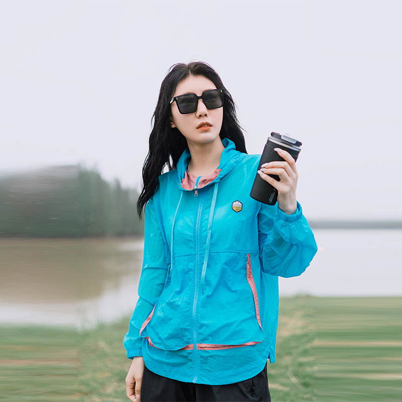 皮肤衣防晒衣女款夏季2025新款风衣透气连帽户外速干运动轻薄外套