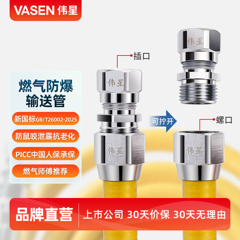 伟星不锈钢燃气管新国标