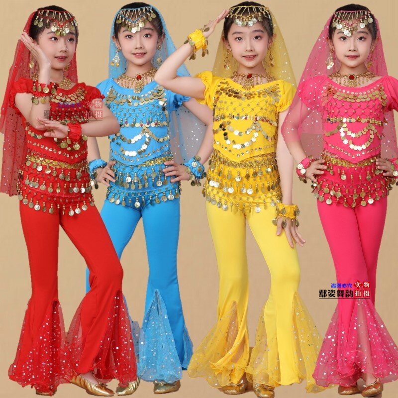 西游记玉兔精服装角色扮演女妖精印度舞套装天竺少女儿童演出服装