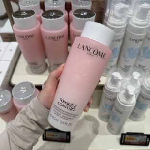 新版！Lancome兰蔻大粉水清滢柔肤水玫瑰爽肤水400ml温和 到28年