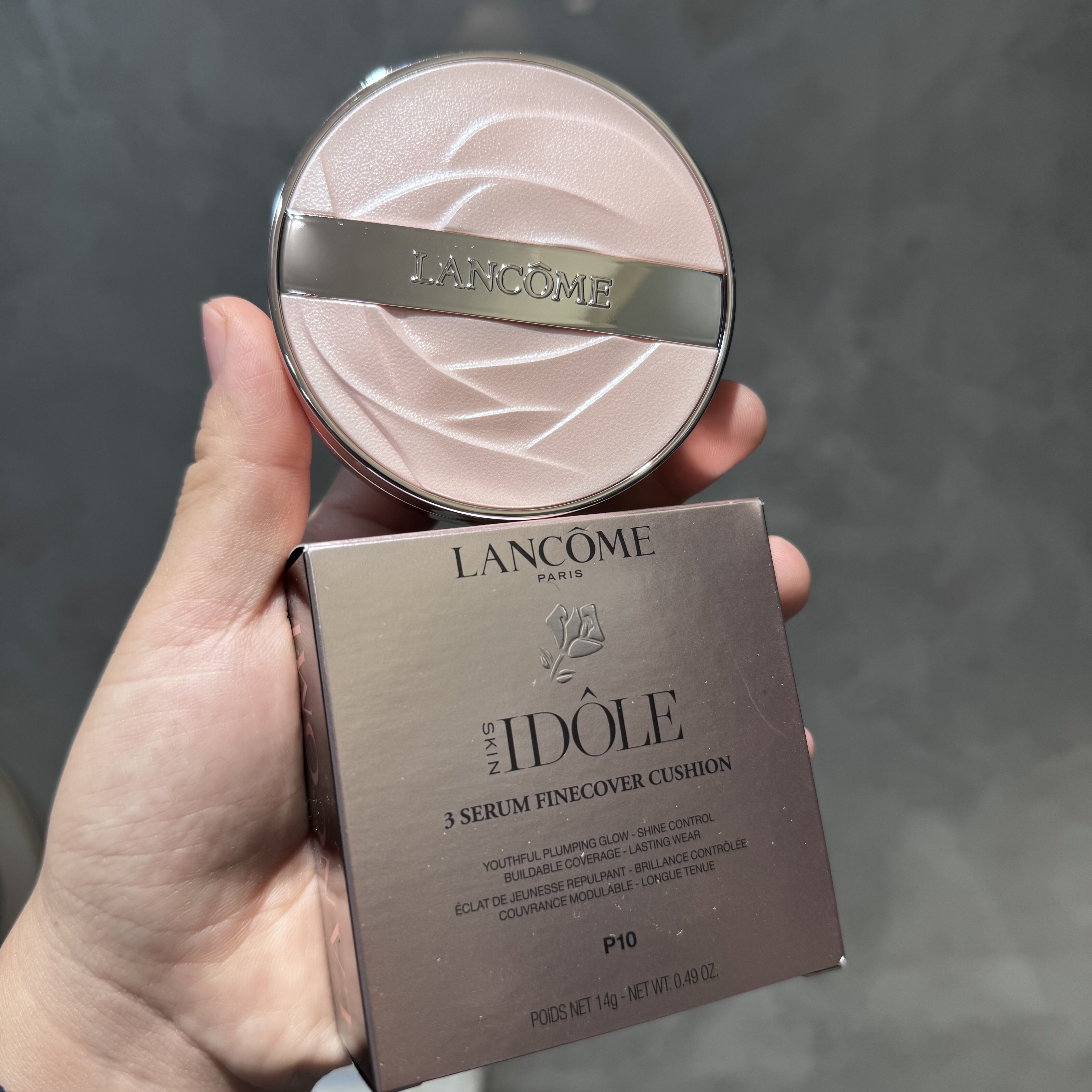 新款 Lancome/兰蔻是我精华水光粉气垫粉底液N10 P10花香调