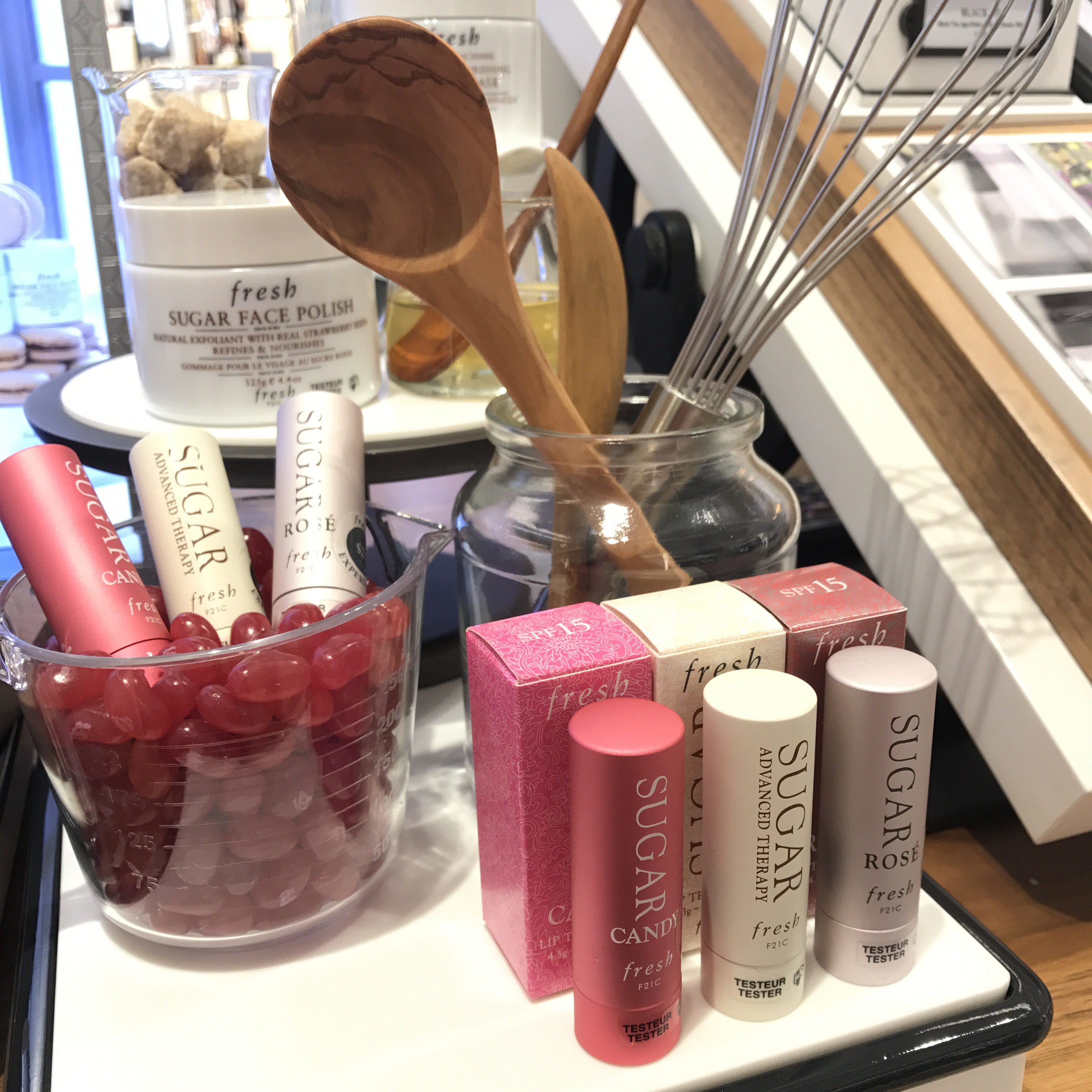 现货秒发 美国 fresh无色口红澄糖润色修护润唇膏4.3g 孕妇可用