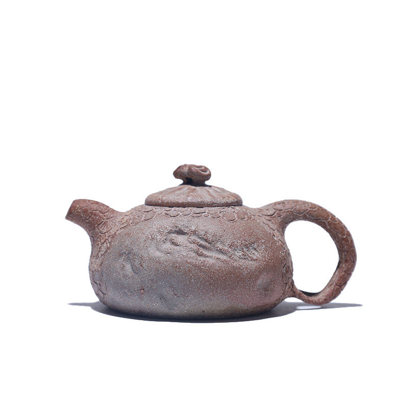 吉羊柴烧 宜兴紫砂壶纯手工茶壶 原矿本山绿泥供春壶100ml