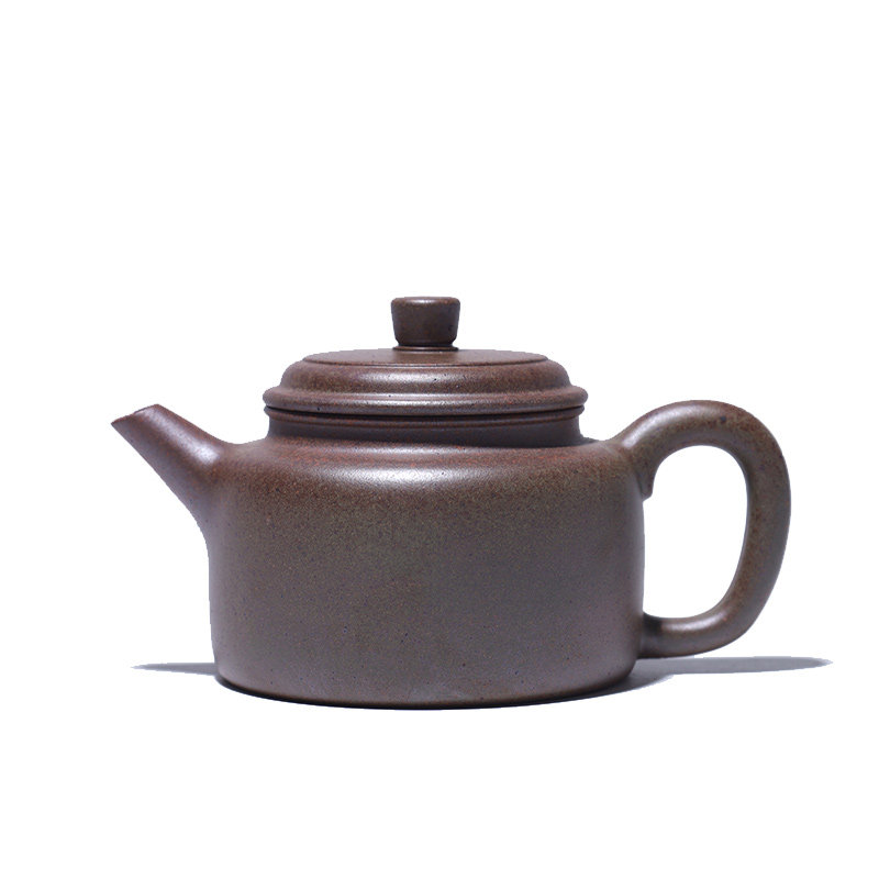 吉羊柴烧 宜兴紫砂壶茶壶茶具 原矿本山绿泥小德钟170ml