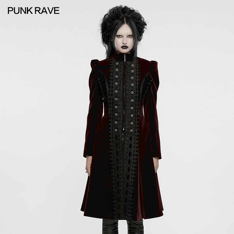 哥特复古双排扣外套女2024秋冬新款斗篷优雅收腰显瘦中长毛呢大衣