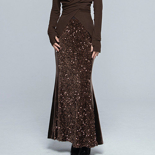 个性亮片裙半身裙高级感