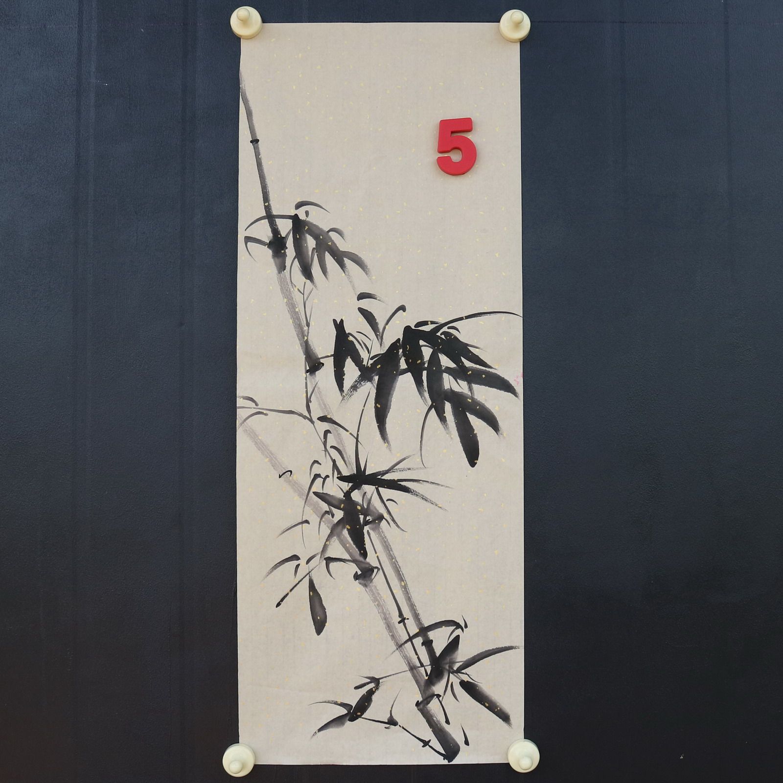 特价处理无款练手绘写意竖幅24X68厘米花鸟国画装饰字画RD591805