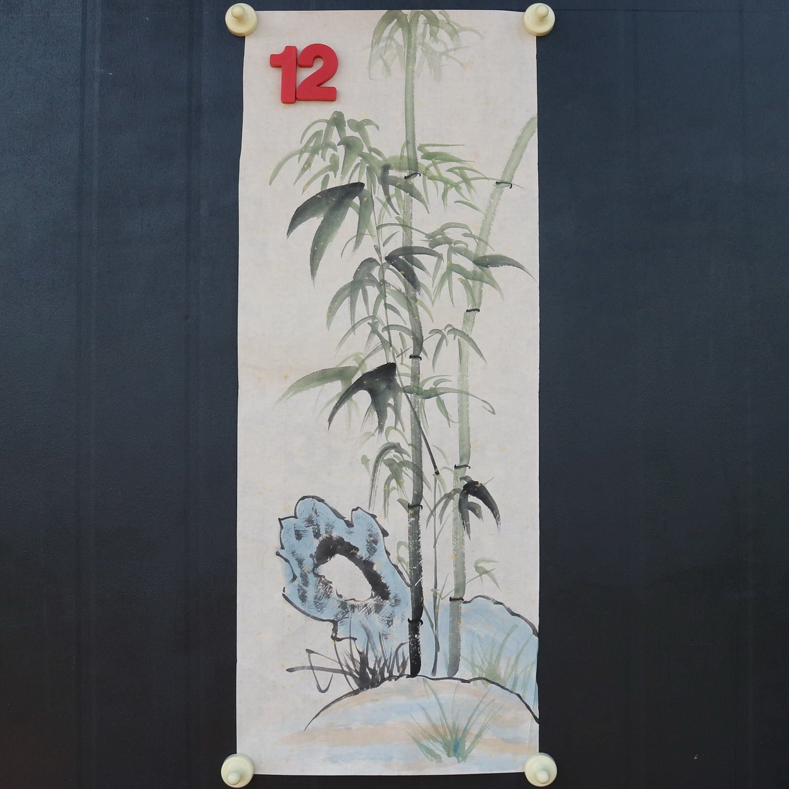 特价处理无款练手绘写意竖幅24X68厘米花鸟国画装饰字画RD591812