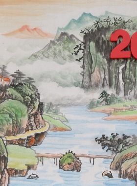 促销特价无款手绘四尺八开约34X34小品国画家居装饰字画RG692220
