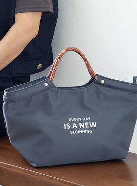 集物优品时尚防水饭盒袋保温手提包上班族带饭包加厚铝箔袋午餐包