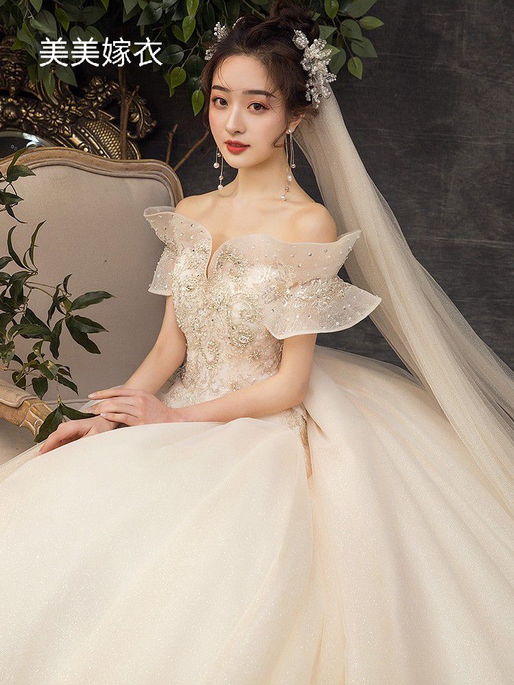 Spring wedding dress, starry sky for bride for pregnant, new collection Spring wedding dress, starry sky for bride for pregnant, new collection