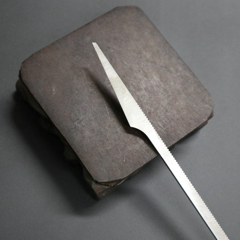 维扬扬州三把刀专业技师修脚刀4cm直口尖头带齿刮刀 刮脚丫死皮刀