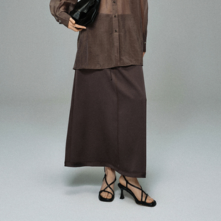 新品 轻熟半身裙女26春季 优雅直筒显瘦高级感中长半裙 柔光定势