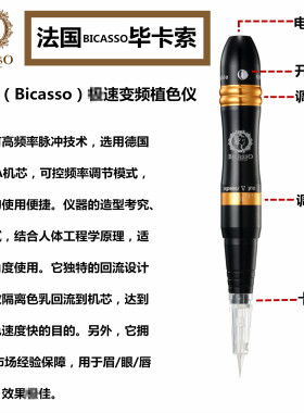 毕卡索纹绣一体机器毕加索纹绣机眉眼唇全抛外卡扣一体机Bicasso