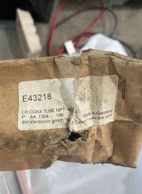 易福门液位同轴管E43218、全新未使用、现货一个、包装不完