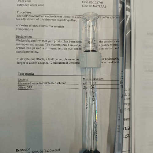 E+H/ORP电极CPS12E-10X7/0，CPS12E-