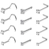 简欧美简约港台风锆石迷你防过敏钻石耳骨钉小清新鼻钉隐形耳钉