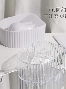 ins风日式泡手碗美甲简约透明白色修甲软化死皮清洗指甲清洁工具