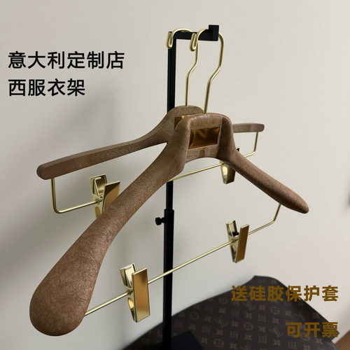 意大利西服衣架树脂宽肩高定衣挂