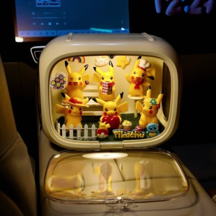 超迷你皮卡丘玩偶摆件可爱隐身忍者系列精灵卡哇伊皮卡丘礼盒盲盒