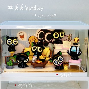 卡通玩家收藏爆款ins玩【超可爱】罗小黑Q版手办摆件玩具可爱Q版