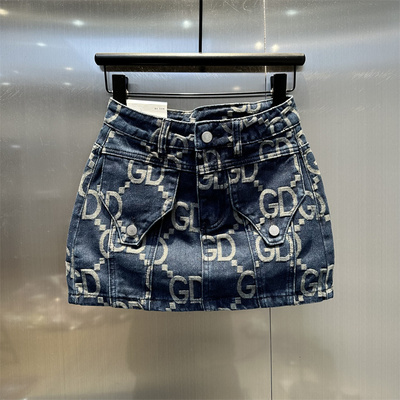 洋气百搭高腰显瘦防走光A字短裙