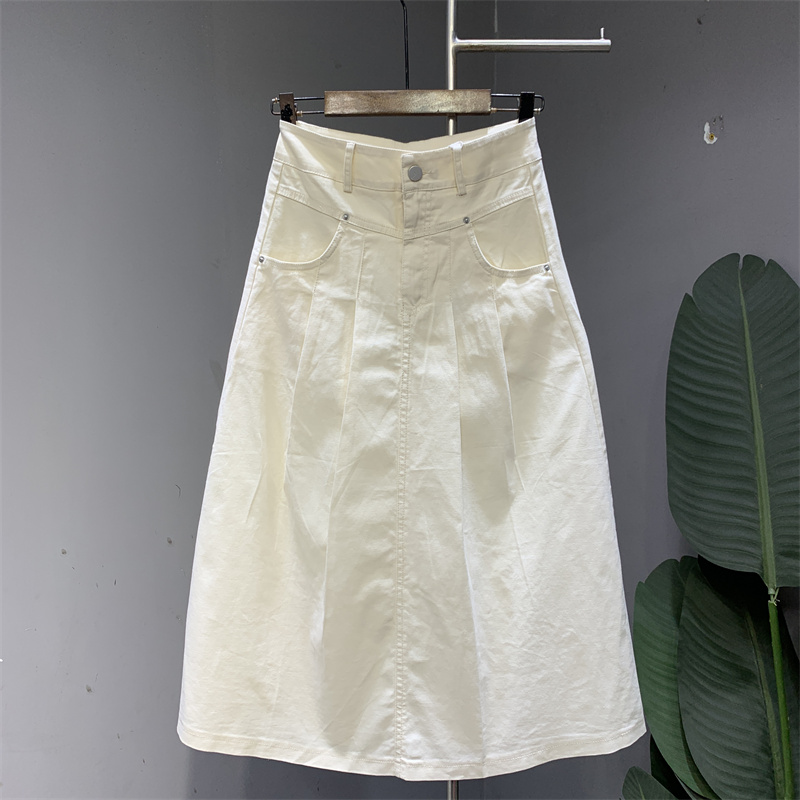 夏季高腰女士短裙a字裙