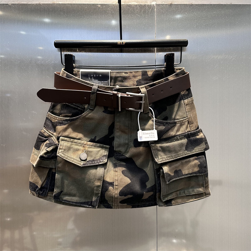 美式辣妹风多口袋设计工装牛仔短裙女2026年春季新款时髦半身裙潮,女装/女士精品,半身裙,淘宝优惠券,粉丝福利购,淘宝优惠卷
