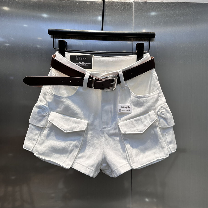 辣妹显瘦a字牛仔短裤,女装/女士精品,牛仔裤,淘宝优惠券,粉丝福利购,淘宝优惠卷