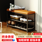 架穿鞋 柜坐凳一体软包坐垫玄关进门鞋 凳 凳家用门口入户可坐鞋 换鞋