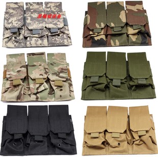 跨境1000D户外玩具野战5.56/7.62/9mm匣快拔子母袋MOLLE战术挂包