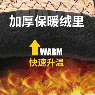 冬东北雪乡保暖手套男加绒加厚女士户外骑行滑雪运动触屏翻盖手套