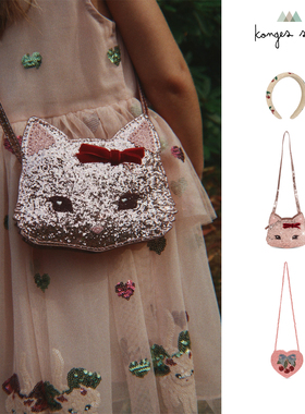 6Z 25AW丹麦KongesSlojd KS儿童甜美配饰发箍小猫樱桃包斜挎可爱