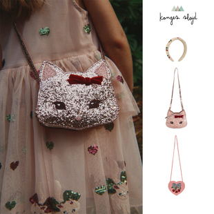 6Z 25AW丹麦KongesSlojd KS儿童甜美配饰发箍小猫樱桃包斜挎可爱