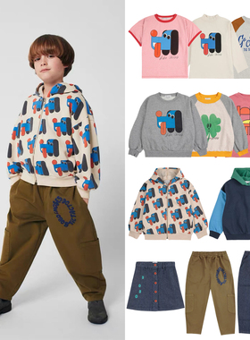 25AW新款现货西班牙BOBO CHOSES儿童长袖卫衣T恤开衫连帽长裤牛仔