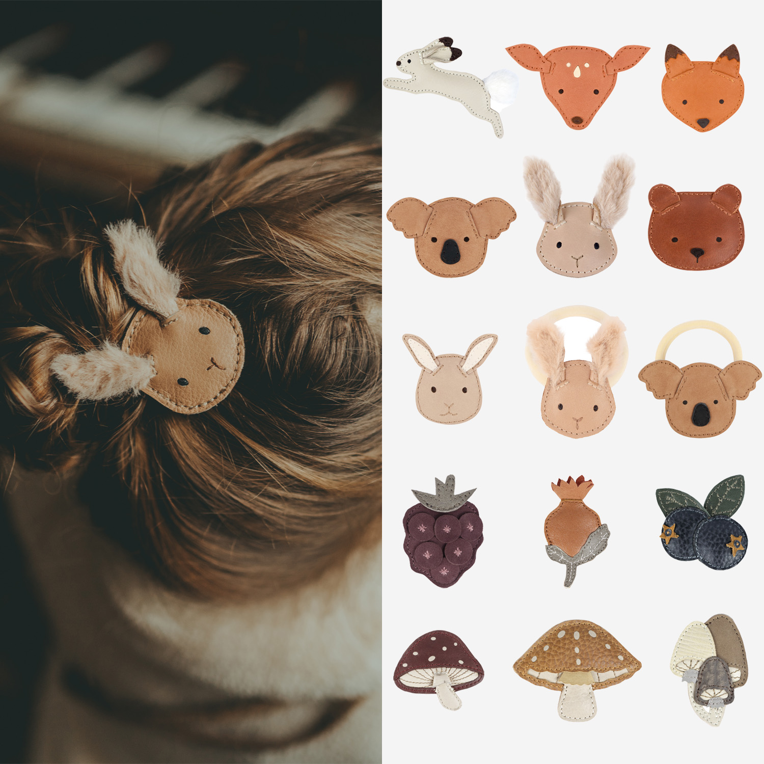 荷兰DONSJE儿童发饰冬兔发夹